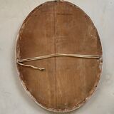Old oval and beveled mirror 51x66cm