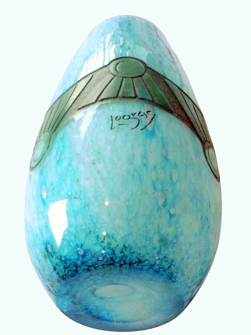 Vase François-Théodore LEGRAS (1839-1916) "Vimoutiers" wheel-engraved 1900