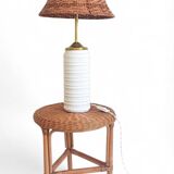 Midcentury Ceramic and Brass Table Lamp by Carstens Tönnieshof, 1960s