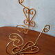 Pair of vintage gold coat hooks