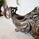 Late 19th century plated bronze planter, Louis XV style rocaille decoration