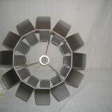 Aluminum pendant lamp from the 60s - 70s