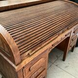 Secret desk "ro l-top", in solid oak, 1910-1920