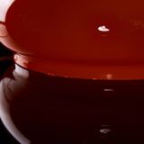 Space Age Orange Glass Lamp, 1970s