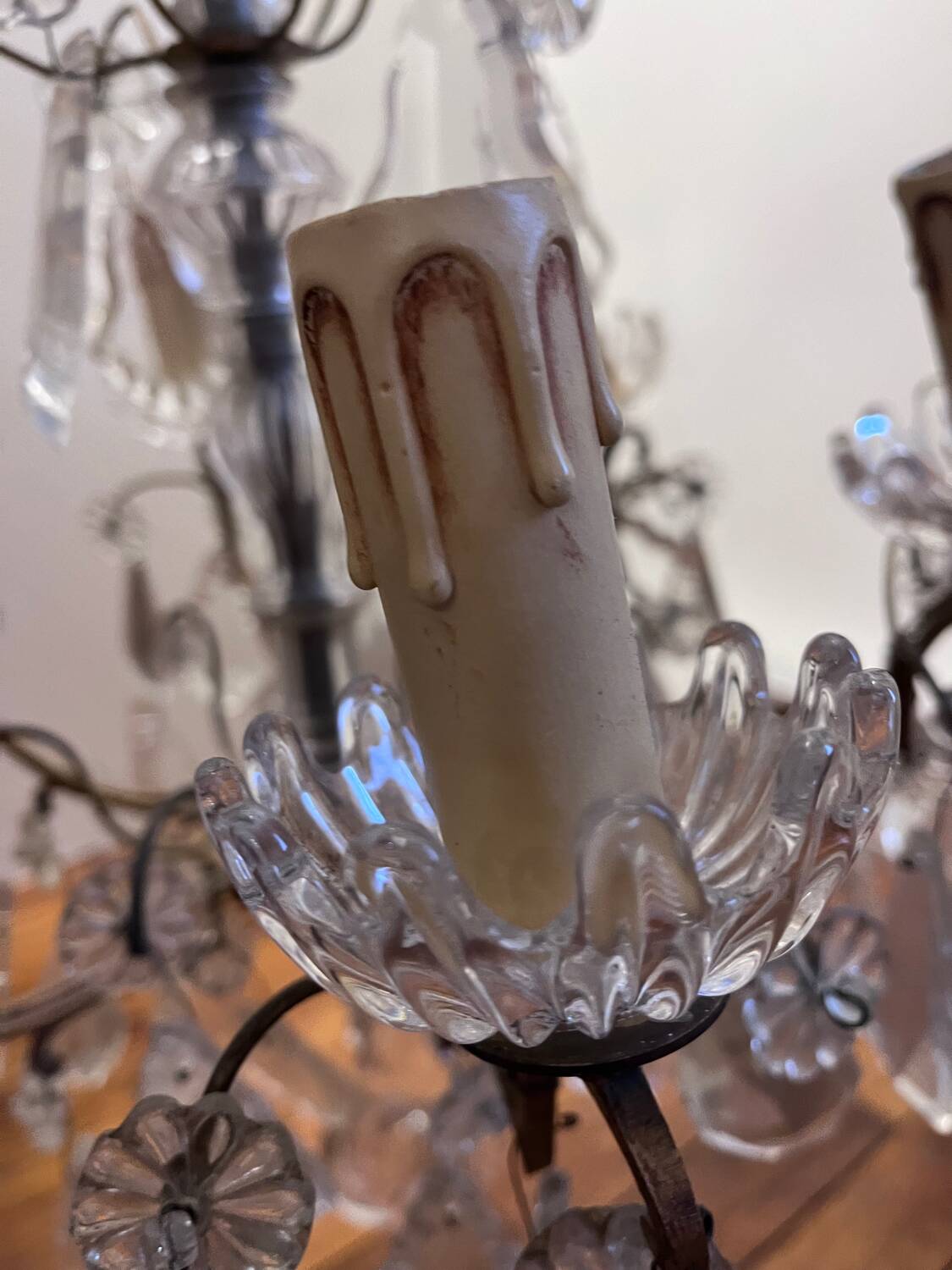 Chandelier with Tassels, early 20th century, 6 lights