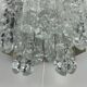 60s 70s wall lamp J.T. Kalmar Austria Ice Glass Wall Sconce Space Age
