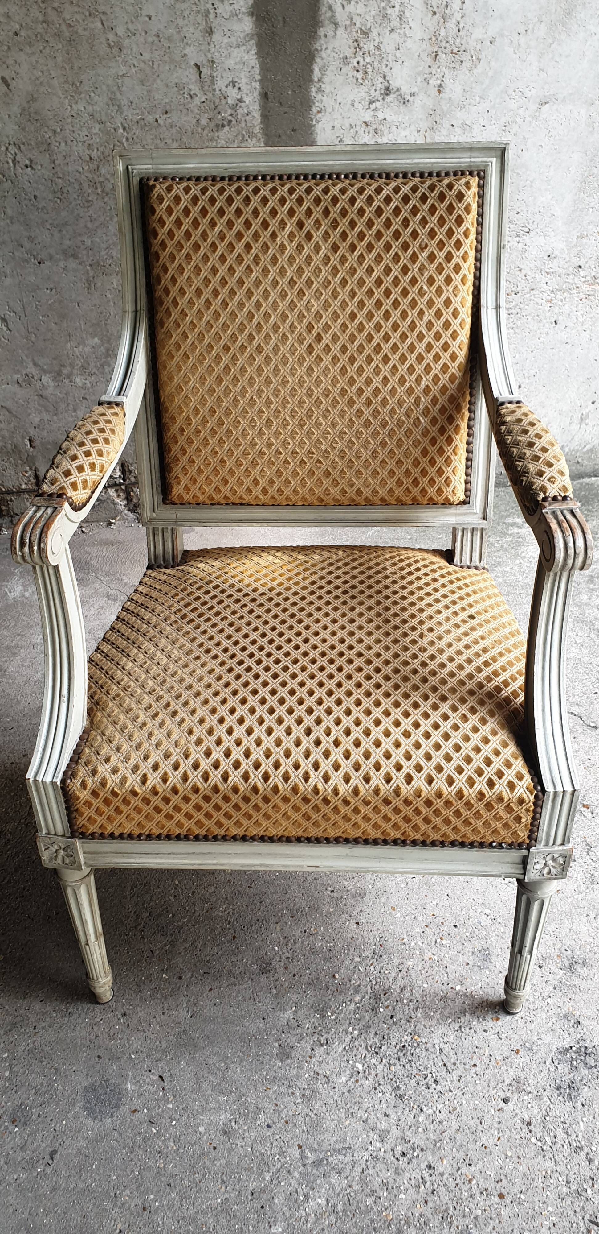 Louis xvi armchair 19th century