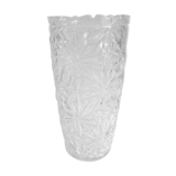 Large thick glass vase