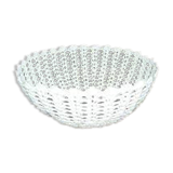 Handmade rigid basket with starched hook