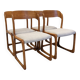 Set of 4 Baumann sled chairs, France circa 1970.