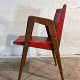 Compas Feet Armchair in the Style of Pierre Cruege, France, 1950s