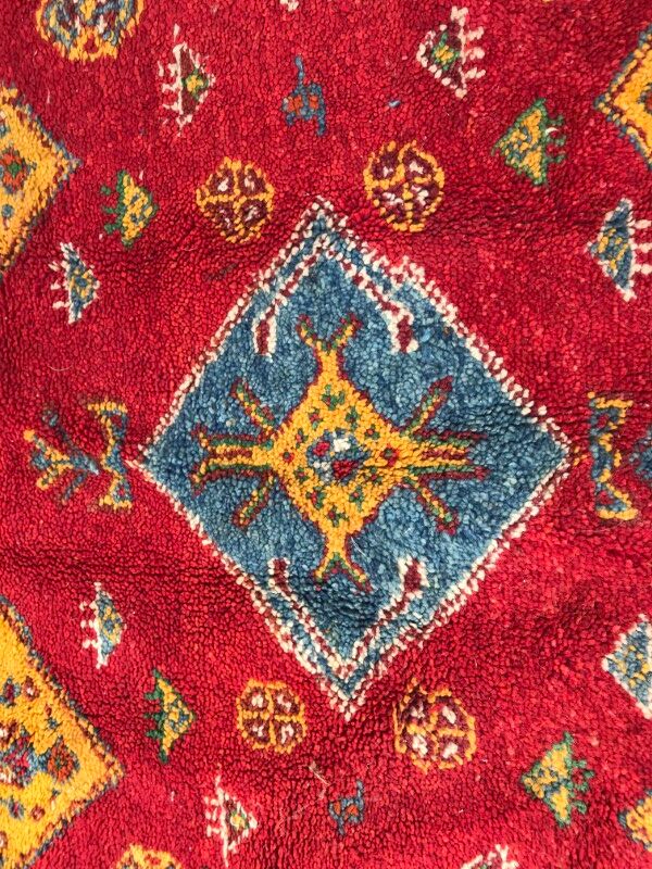 Berber tribal Moroccan former carpet 111x166cm