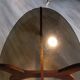 Scandinavian coffee table, rosewood and smoked glass, 1960