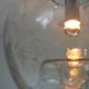 Vintage 1960s Doria design ceiling light in crystal glass