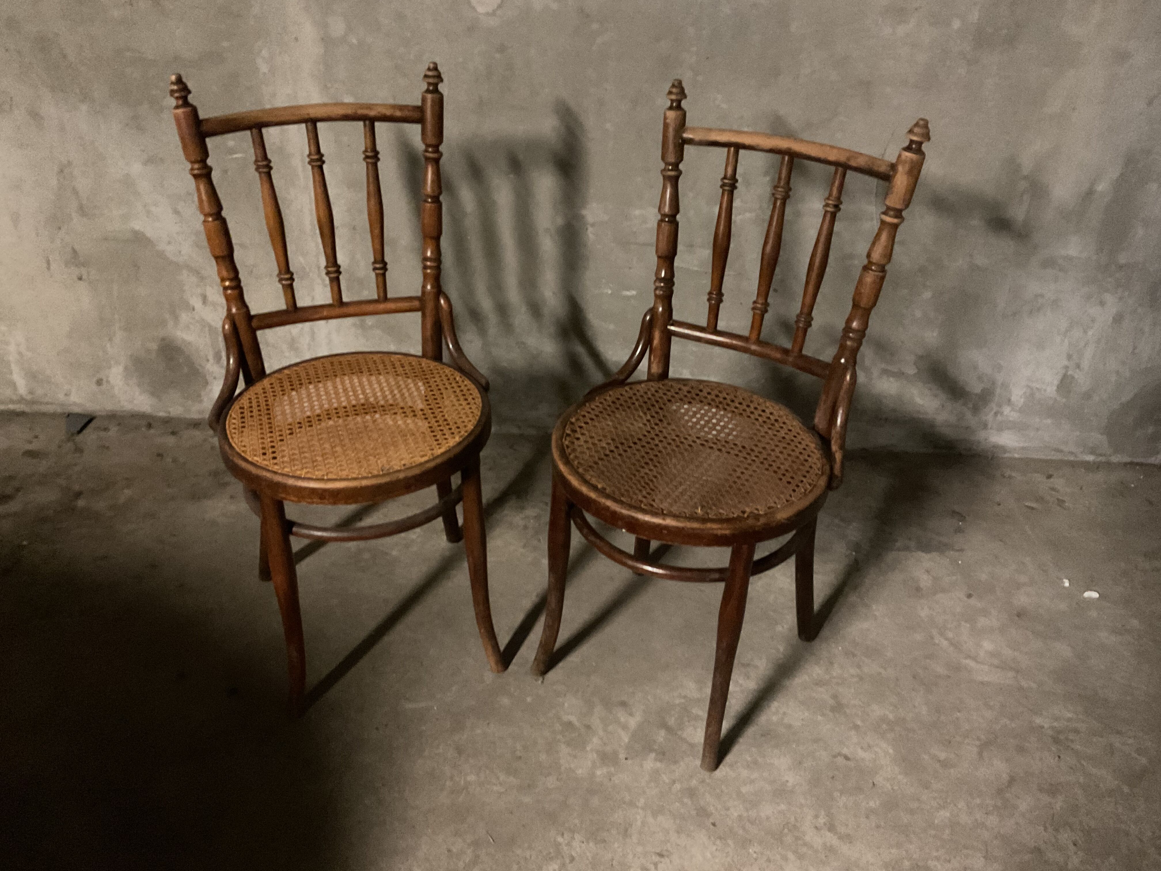 Mundes set of two thonet chairs by david fisher art deco