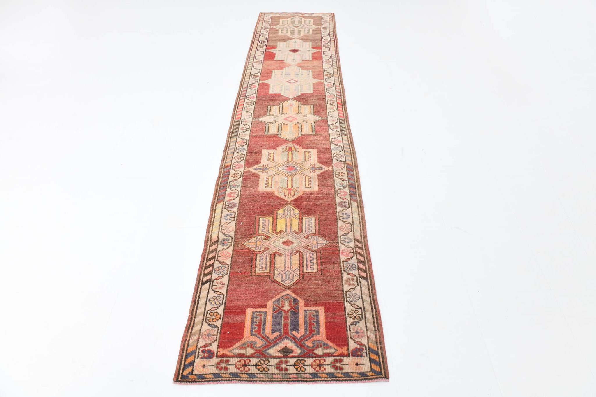 Tapis de couloir vintage, 83 x 399 cm