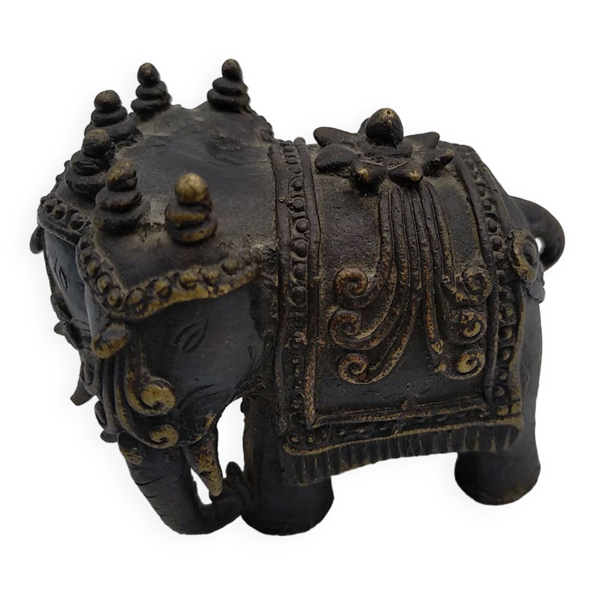 Airavata elephant in bronze. 19th century India.