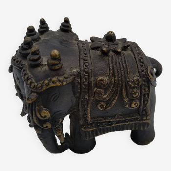 Airavata elephant in bronze. 19th century India.