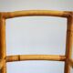 Vintage bamboo rattan high stool