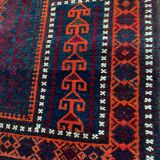 Tapis oriental en laine noué main 132/133 cm