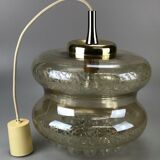 60s 70s lamp hanging lamp ball lamp bubble brass glass space age design