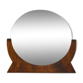 Large round wall mirror art deco 1930' 49x49cm