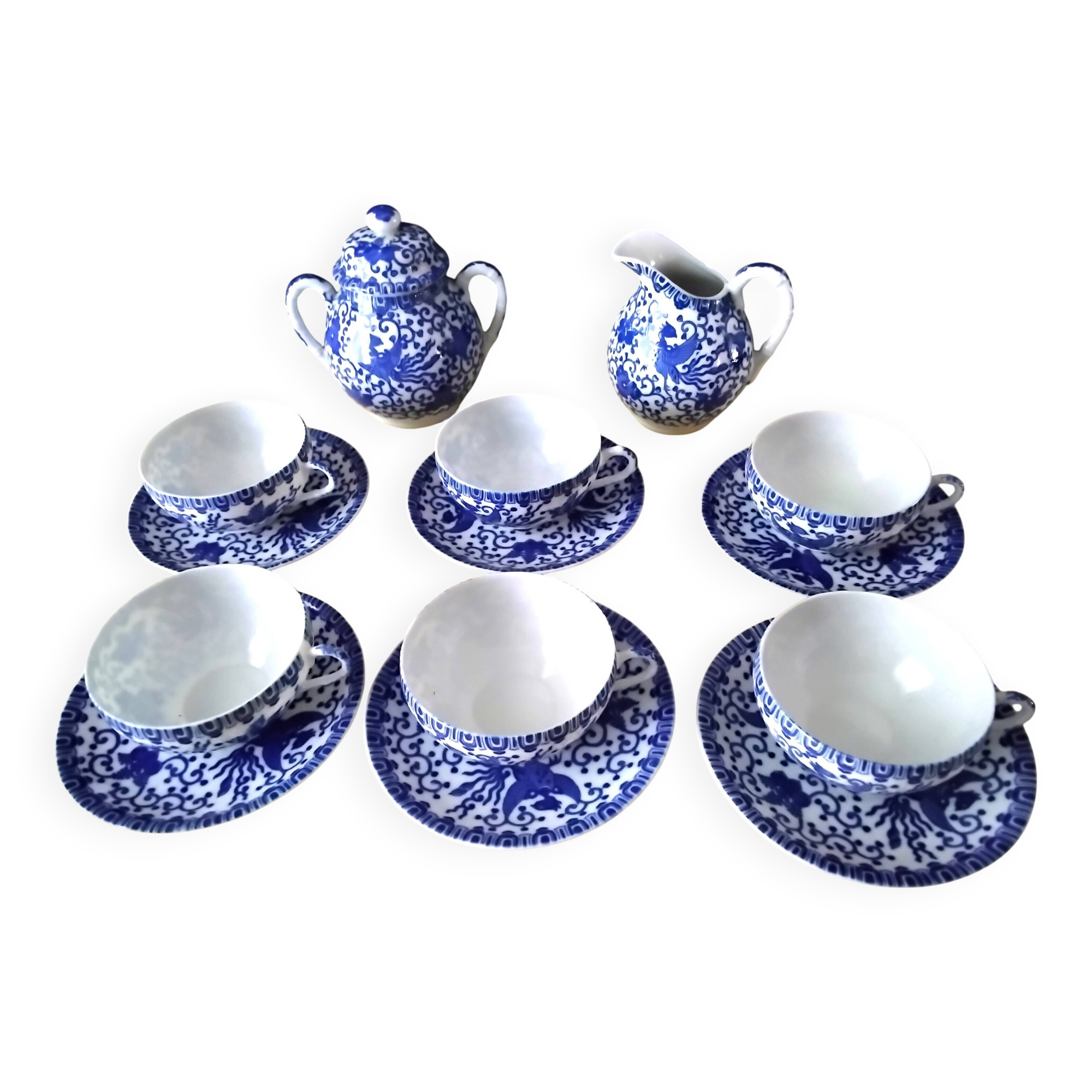 Japanese porcelain tea or coffee service, Phoebus model