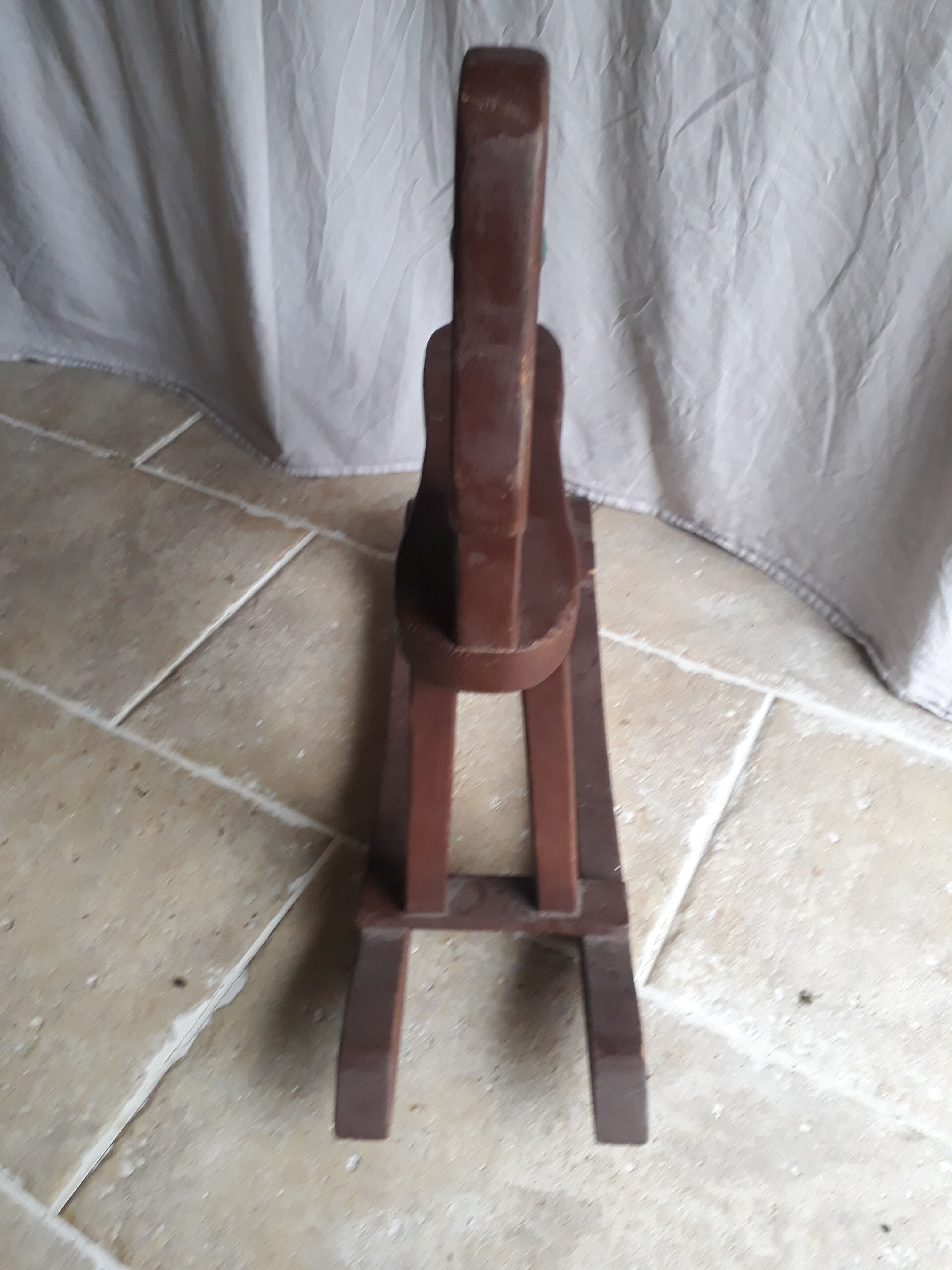 Wooden rocking horse