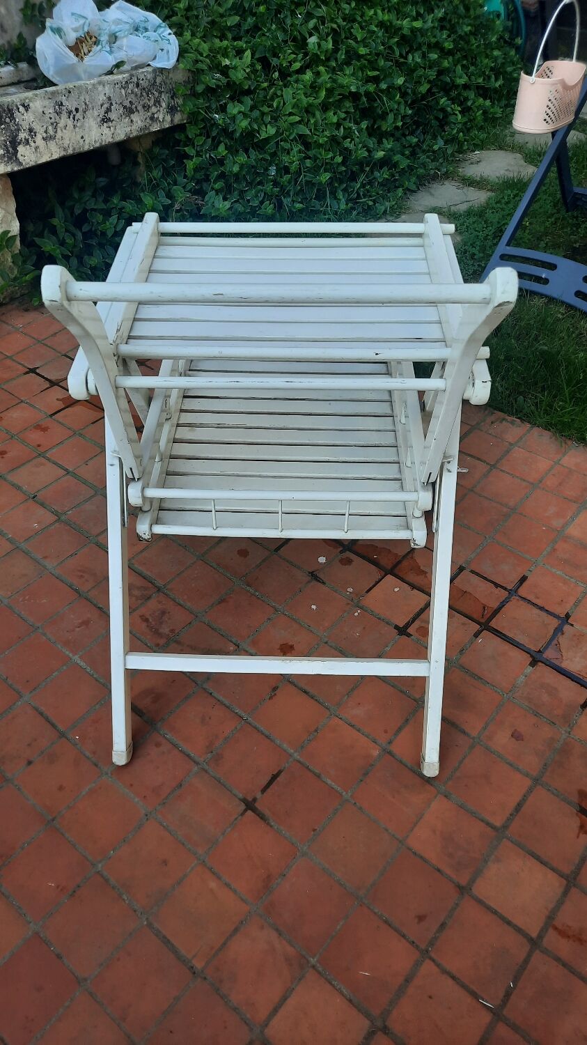 Vintage wood garden cart