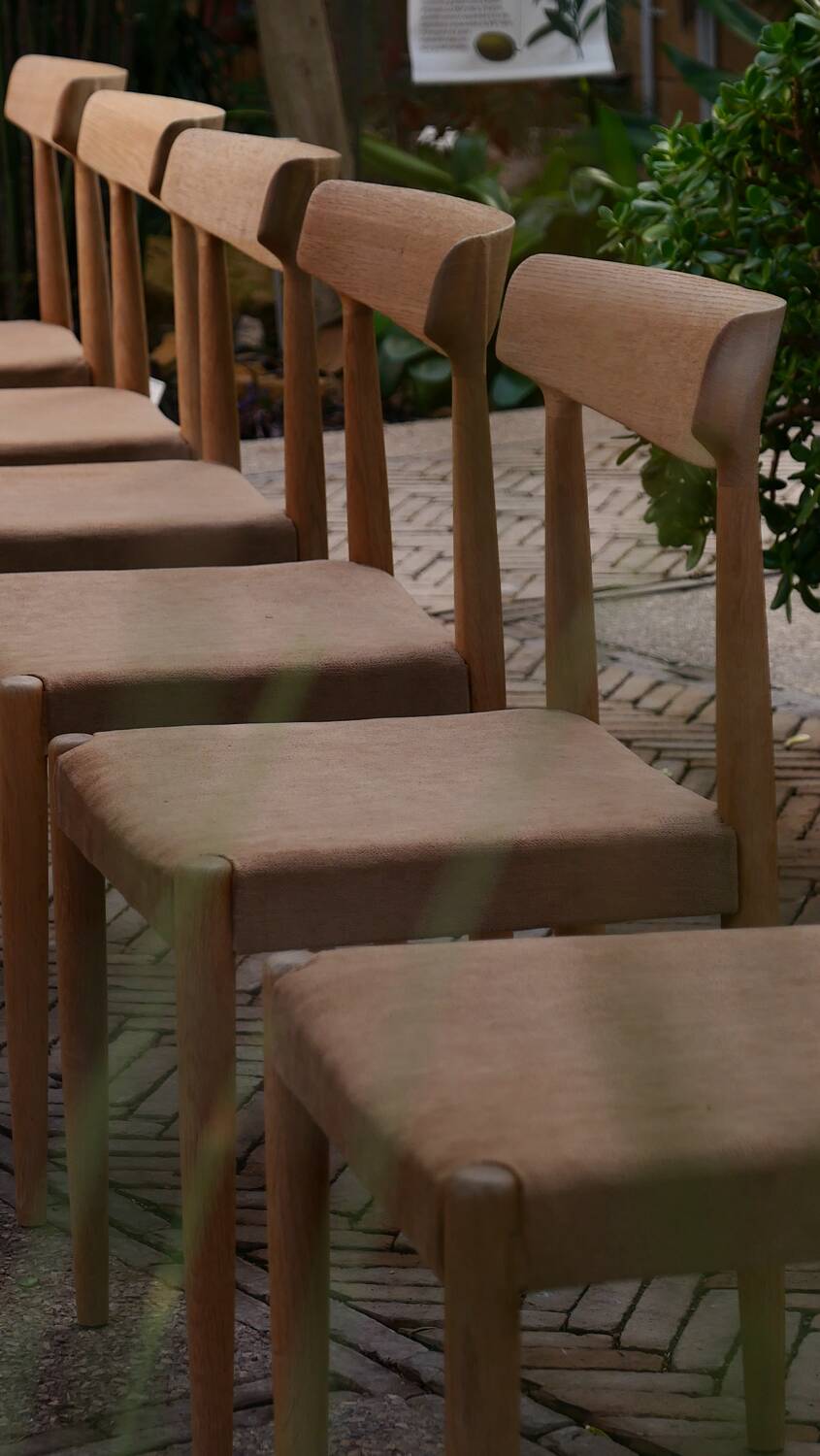 Danish Knud Faerch Chair Set Model 343