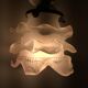 Old porcelain wall light vintage glass tulip
