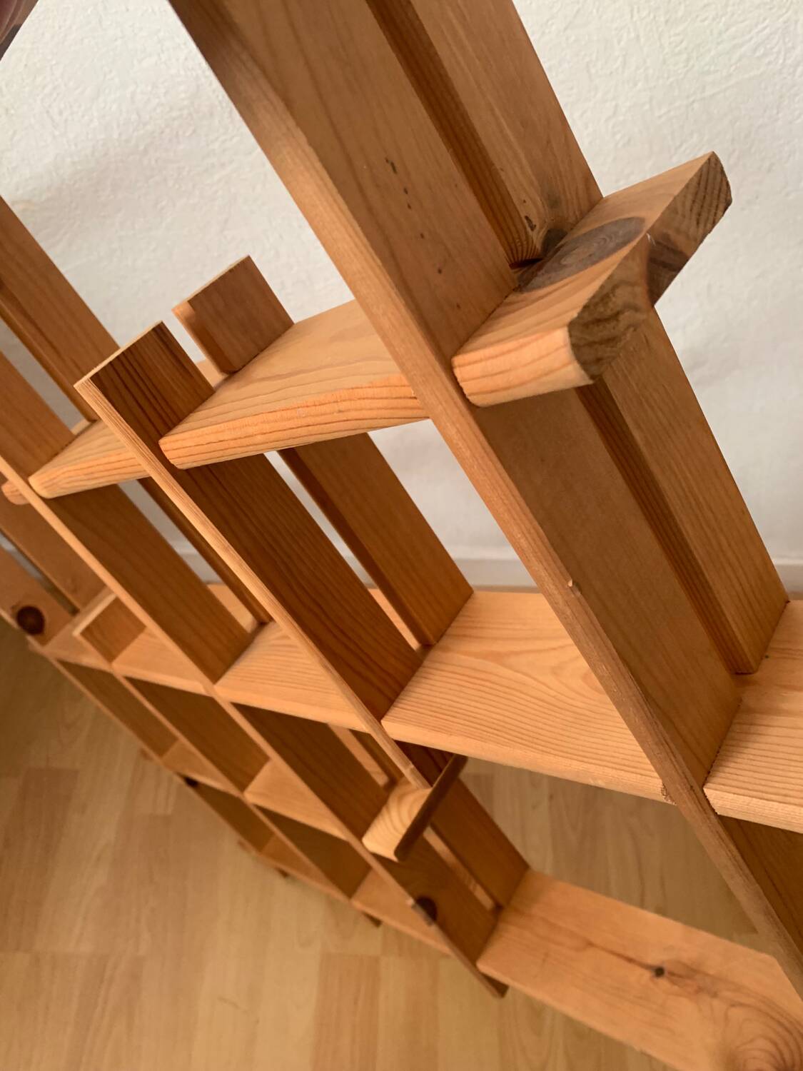 Light wood wall shelf