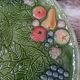 Large antique earthenware dish