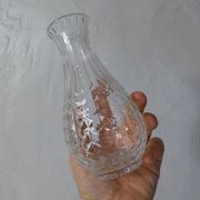 2 vases en verre moulé vintage années 50
