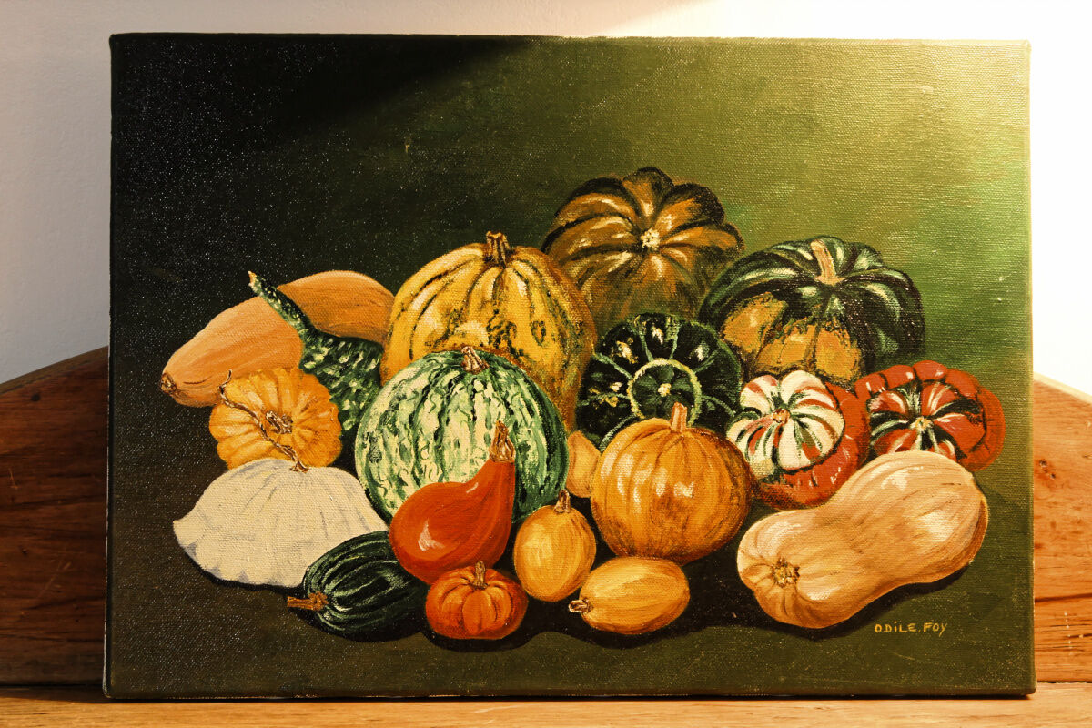 Still Life with Vegetables, signed
