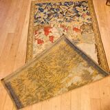 Large 19th century wall tapestry in hand-woven wool and cotton
