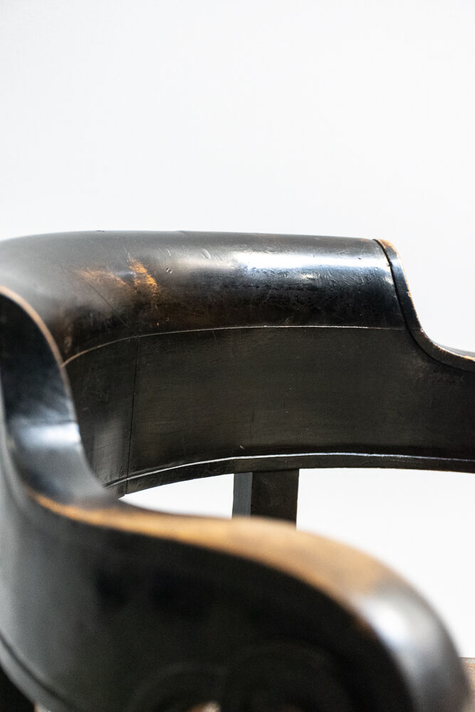 Leather office armchair 1920'