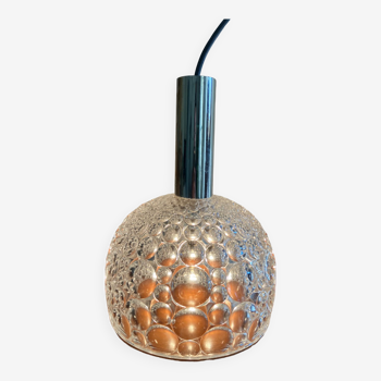 Suspension en verre à motifs à bulles - 1960