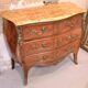 Louis XV style bombé commode – rosewood marquetry