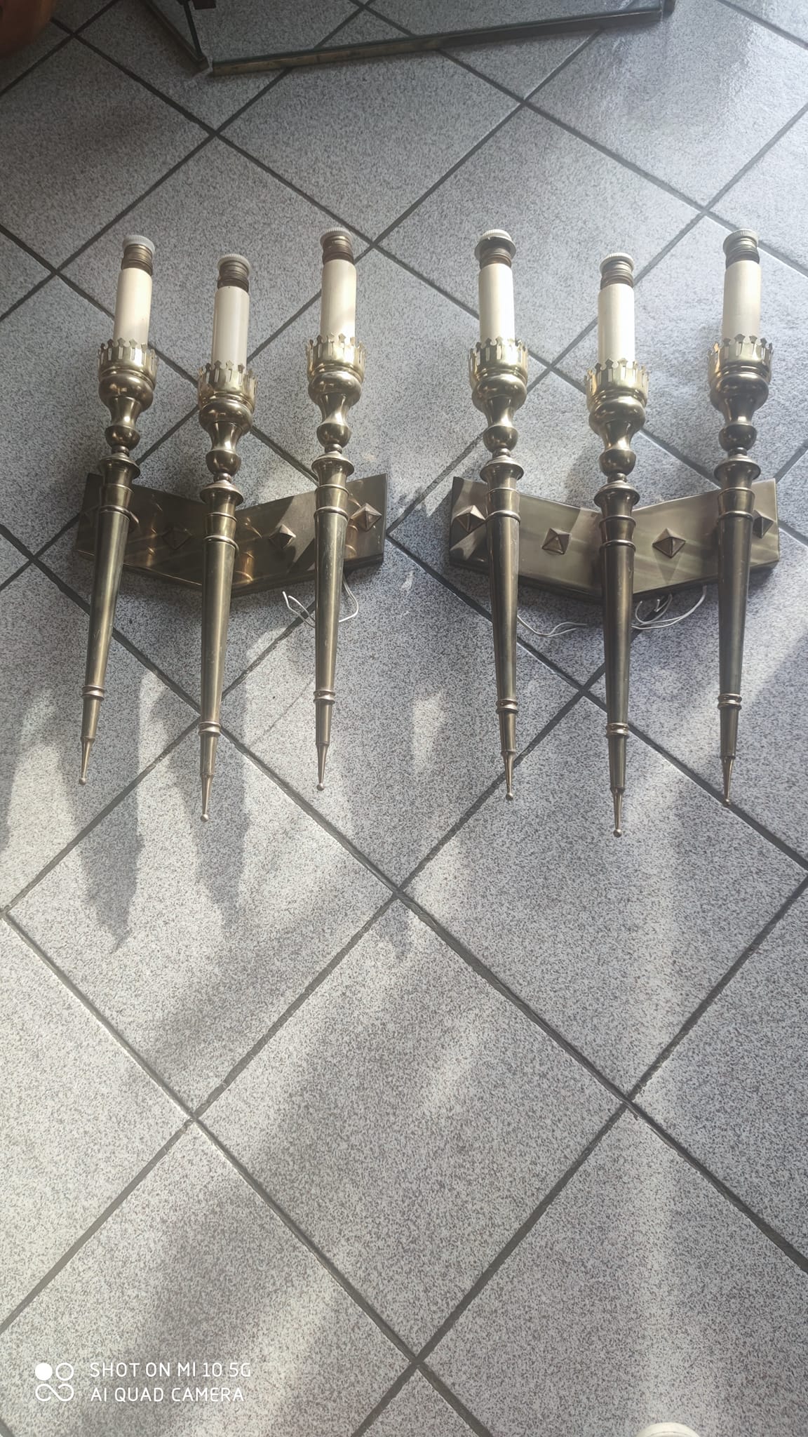 Pair of wall lights circa 1960