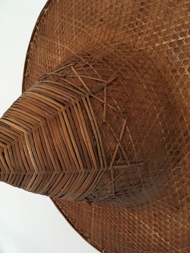 Asian hat in honey color