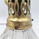 Paire de suspensions en verre holophane