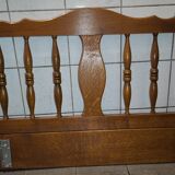 Head and footboard + box spring + bedside table