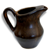 Très beau pichet/carafe ancienne en céramique marron