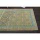 Vintage Turkish Oushak Handmade Wool Cotton Orange Runner Rug 108x294