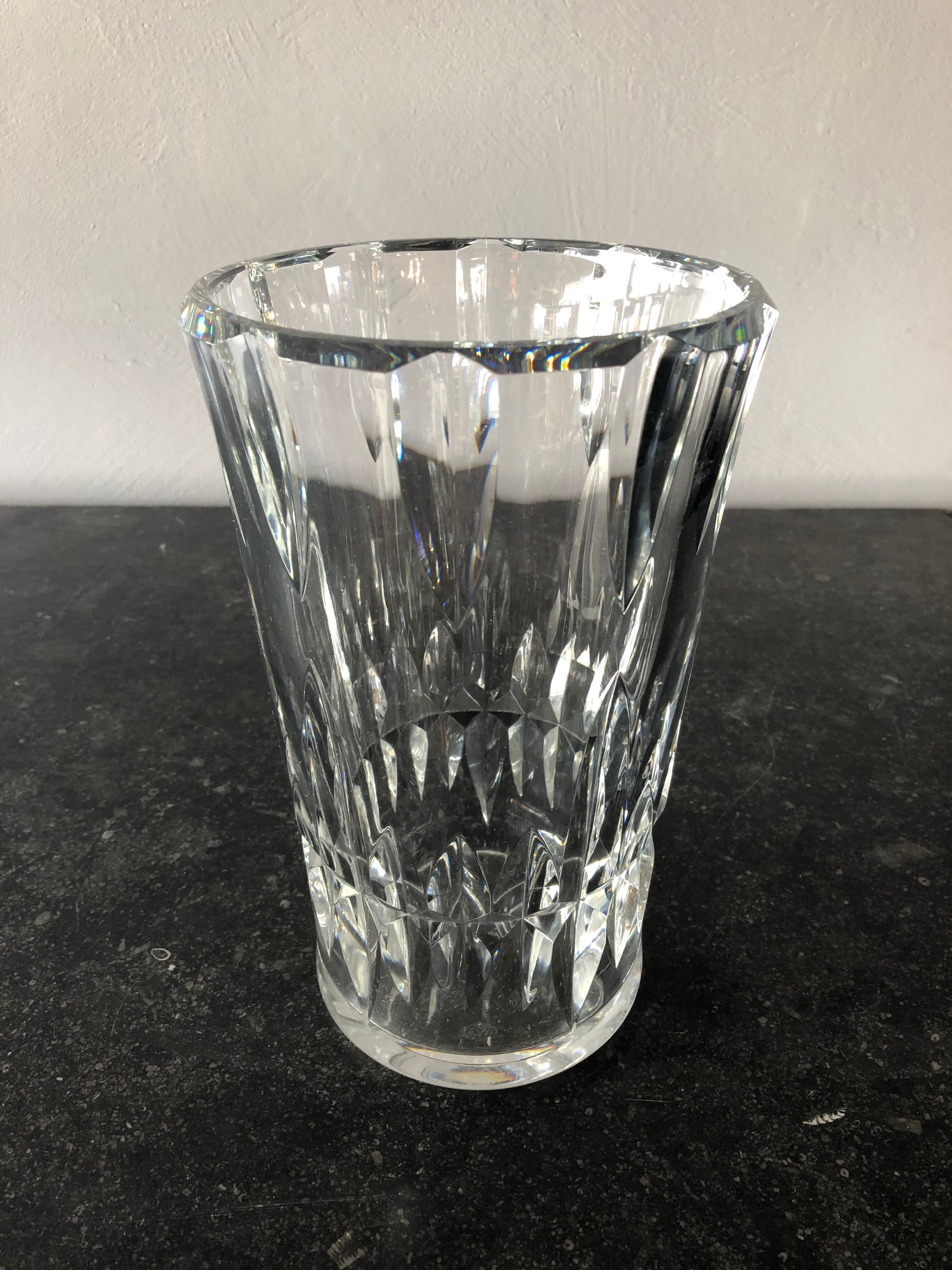 Baccarat crystal vase