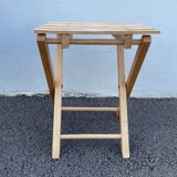 Vintage wooden folding stool