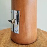 Grande lampe nautique bois et laiton années 80