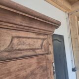 Armoire d'époque Louis XV 18éme en chêne et noyer massif Aérogommer