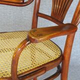 Thonet armchair No. 221, "bronze" inlays 1905 perfect caning